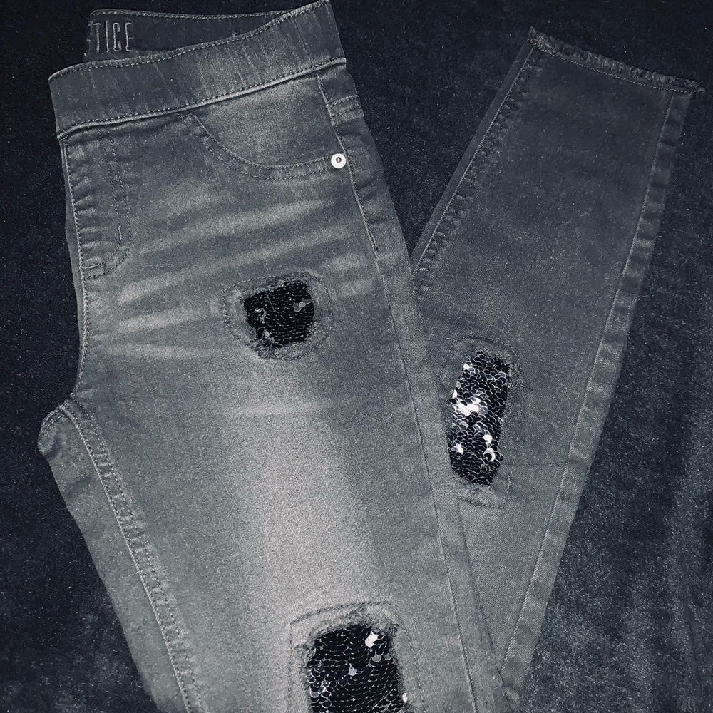 Girls Size 12  Justice Black Jeans